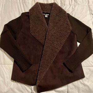 Chelsea & Theodore Women's Size XL Faux Fur Knit Sweater